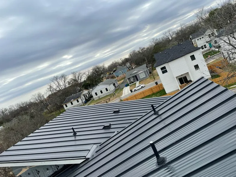 Standing seam metal roof panels with vents for Skylight Repair in Naugatuck